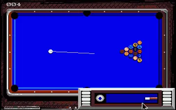 Billiards II Simulator screen shot game playing